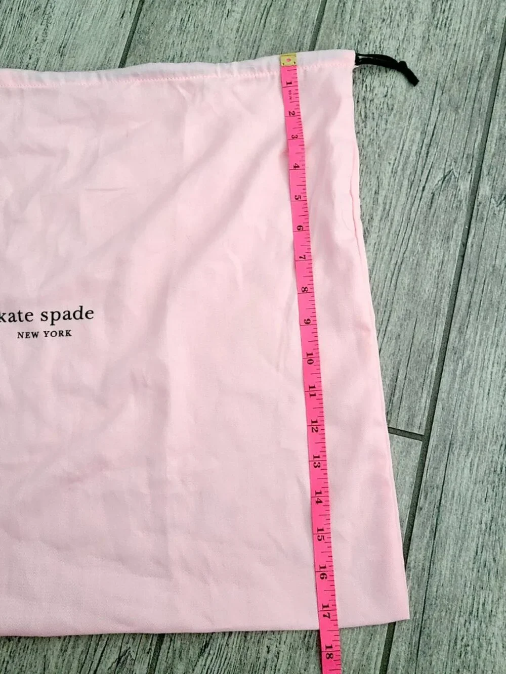 Kate Spade New York Pink Drawstring Dust Bag Storage Pouch